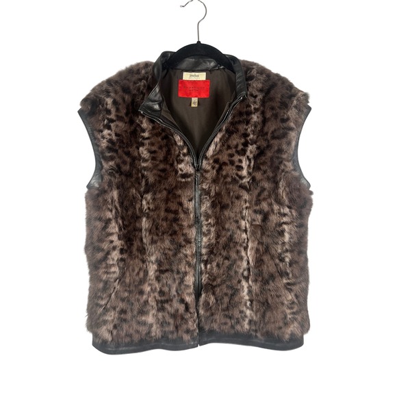 Vintage Neiman Marcus X Annabelle Exclusive, Rabbit Fur Vest, Size Large - Picture 1 of 8